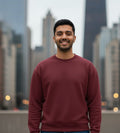 Maroon Crewneck Sweatshirt - Vasthr Classic