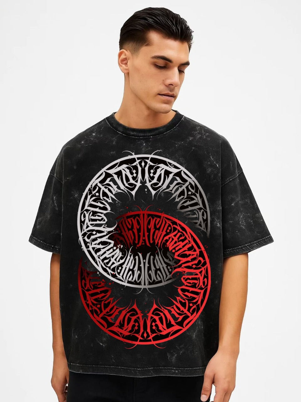 Vasthr Yin-Yang Tribal Oversized T-Shirt – Streetwear Redefined