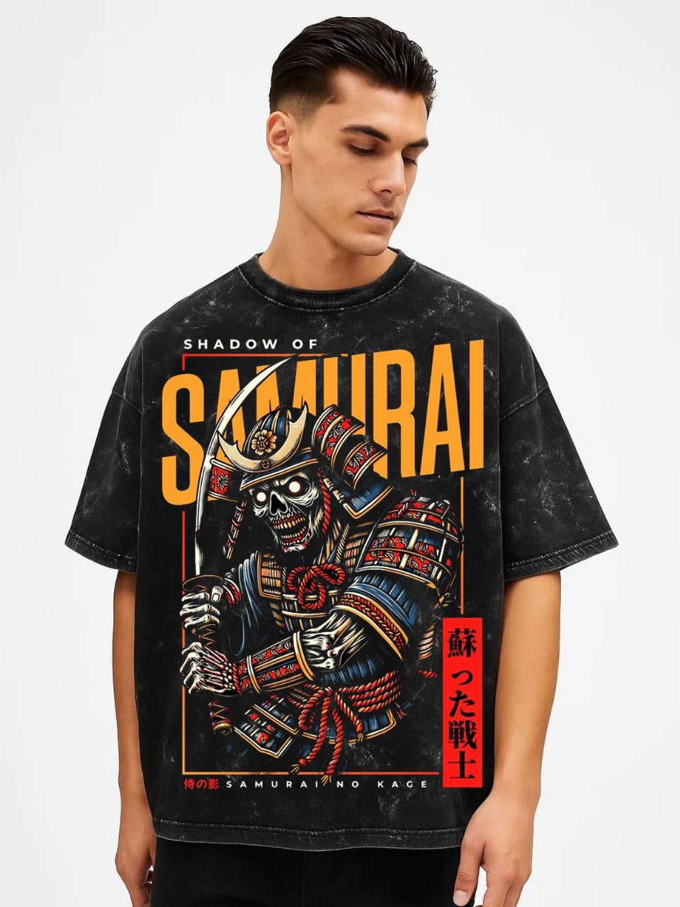 Vasthr “Shadow of Samurai” Oversized T-Shirt – The Spirit of a Warrior