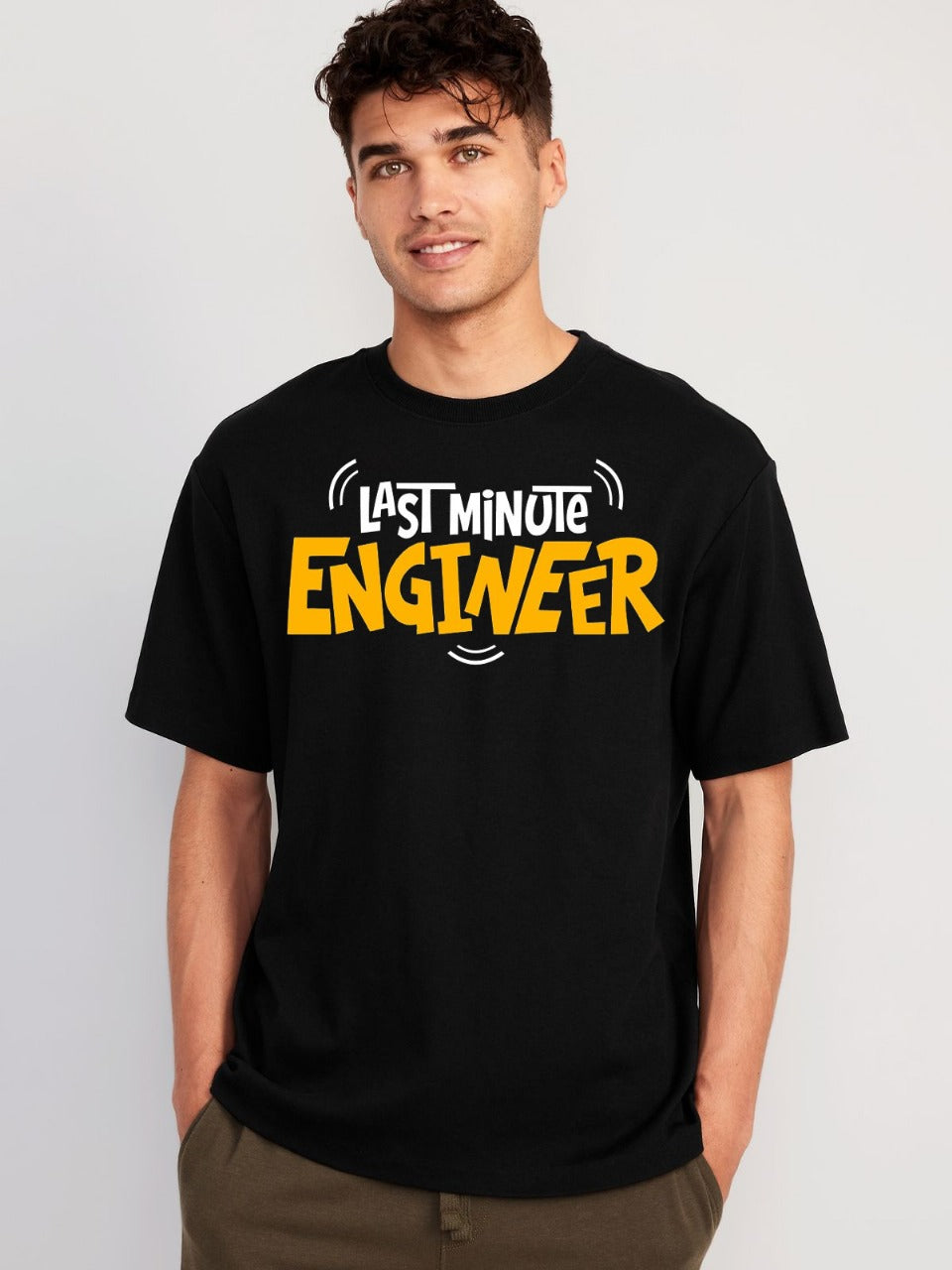Vasthr “Last Minute Engineer” Oversized T-Shirt – The Ultimate Engineer’s Mood Tee