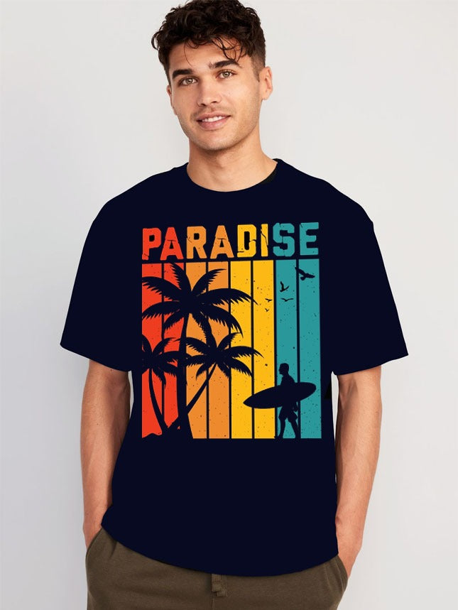 Vasthr “Paradise” Oversized T-Shirt – Feel the Beach Vibe Everyday