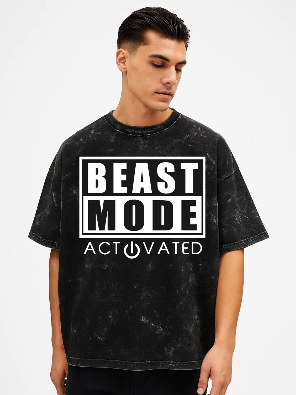 Vasthr “Beast Mode Activated” Oversized T-Shirt – Unleash Your Power
