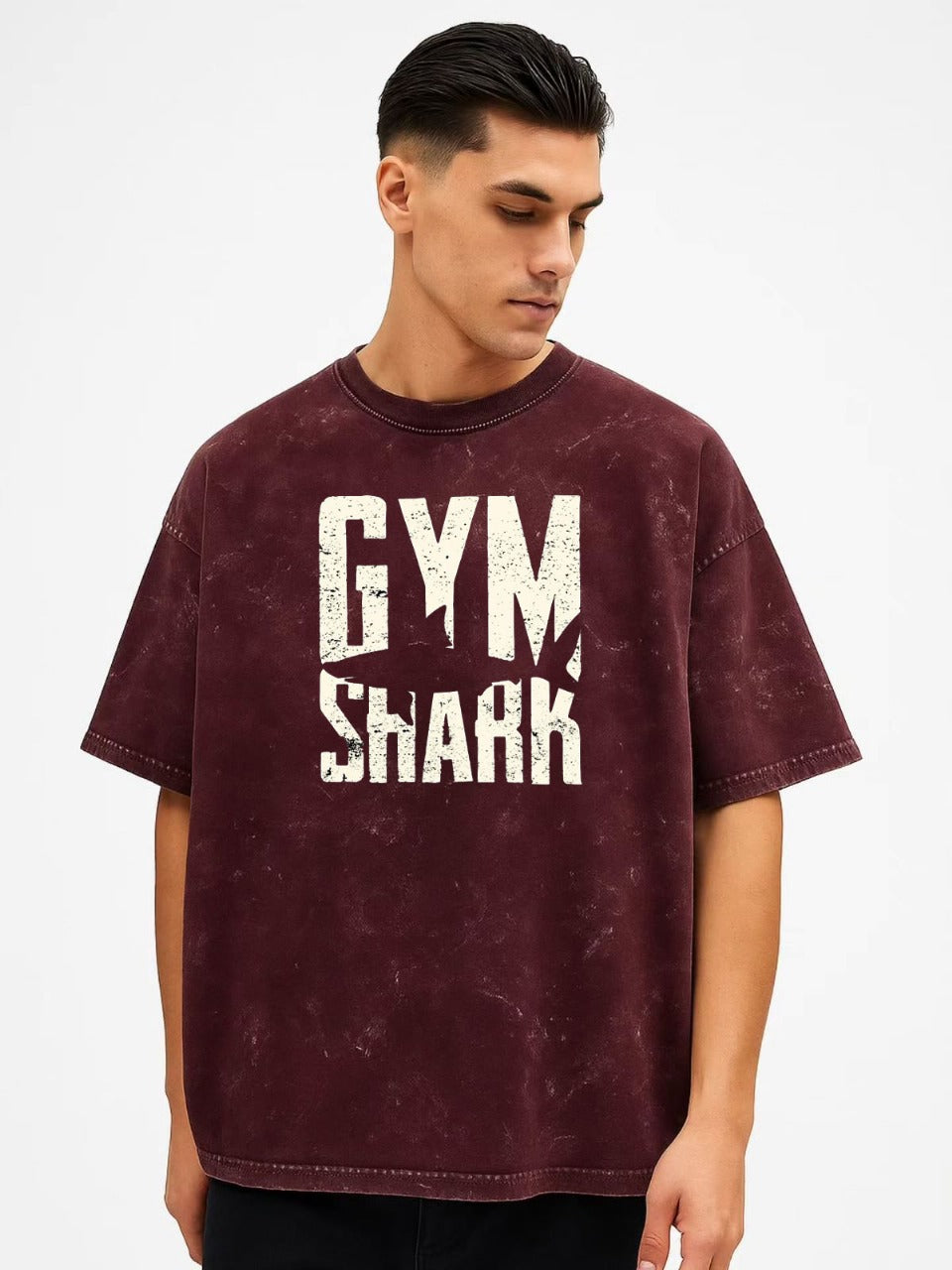 Vasthr “Gym Shark” Oversized T-Shirt – Rule the Gym in Style