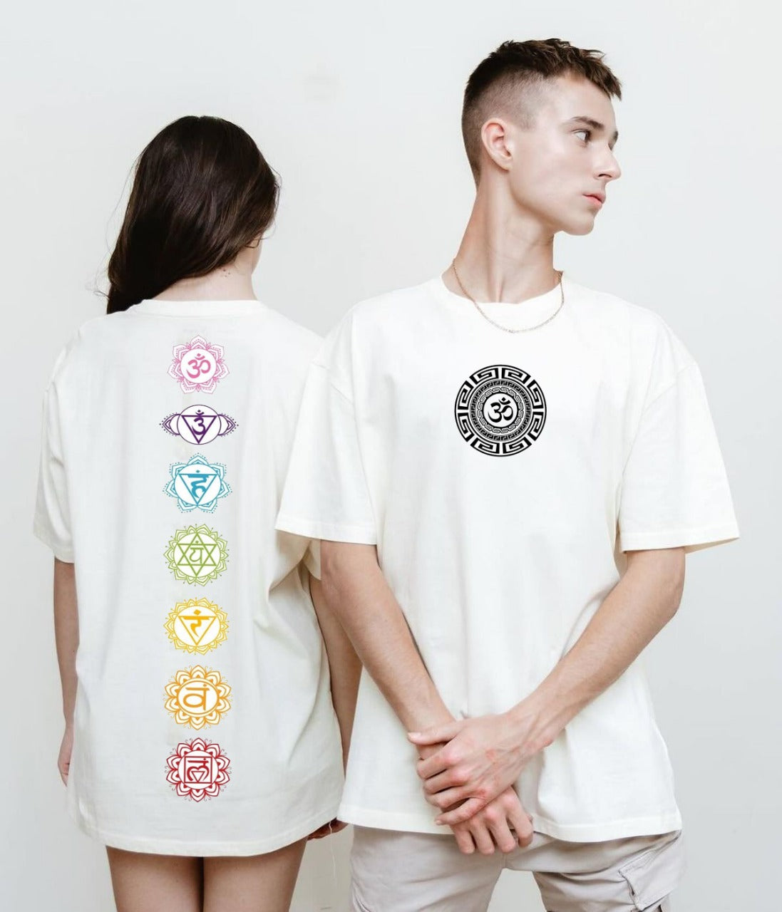 Vasthr “Spiritual Chakra Energy” Oversized T-Shirt – Balance Your Energy, Elevate Your Style