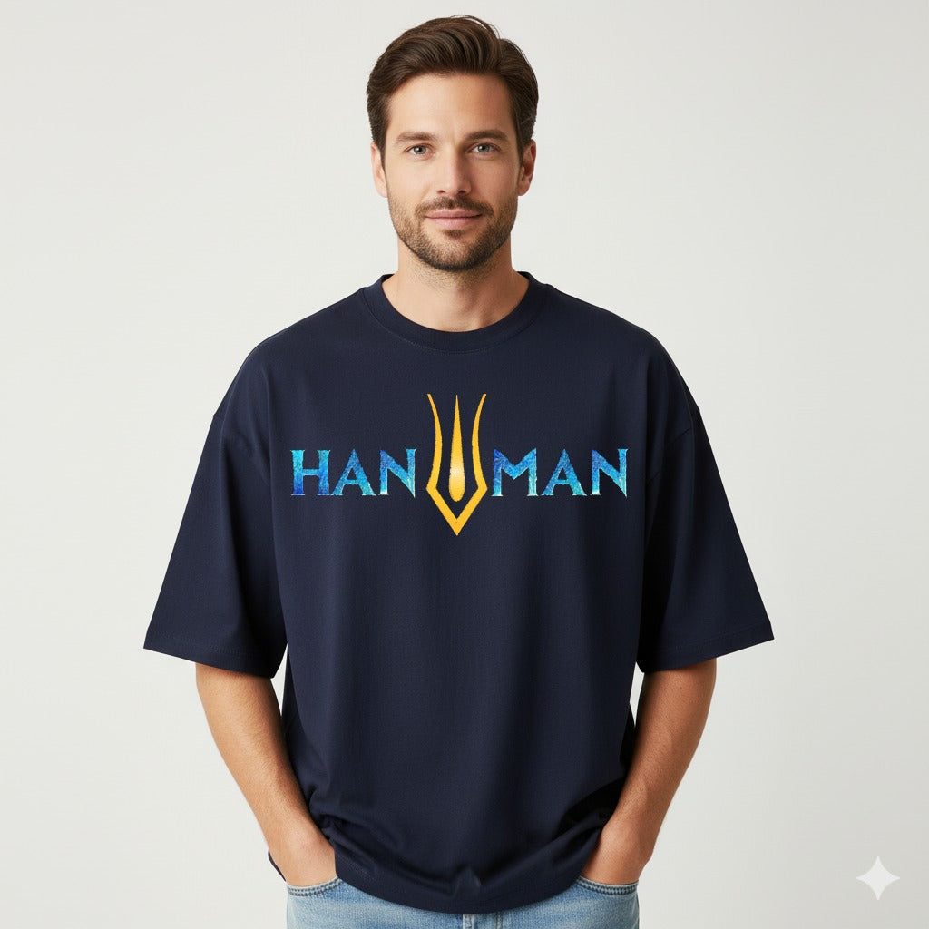 Hanuman Oversized T-Shirt – Premium Spiritual Graphic Tee for Men | Trendy Casual Wear