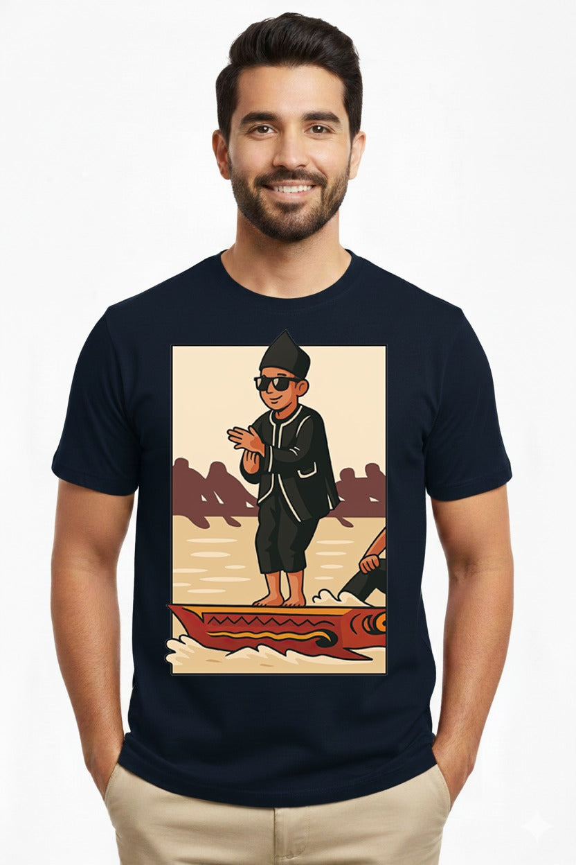 Men’s Unique Indonesian Culture Graphic T-Shirt | Heritage & Street Style Printed Tee By Vasthr