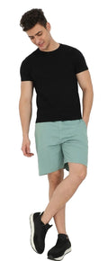 Vasthr Essential Sage Green Street Shorts by Vasthr