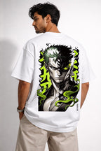 Zoro Anime Warrior Graphic T-Shirt – Oversized Streetwear Edition by Vasthr