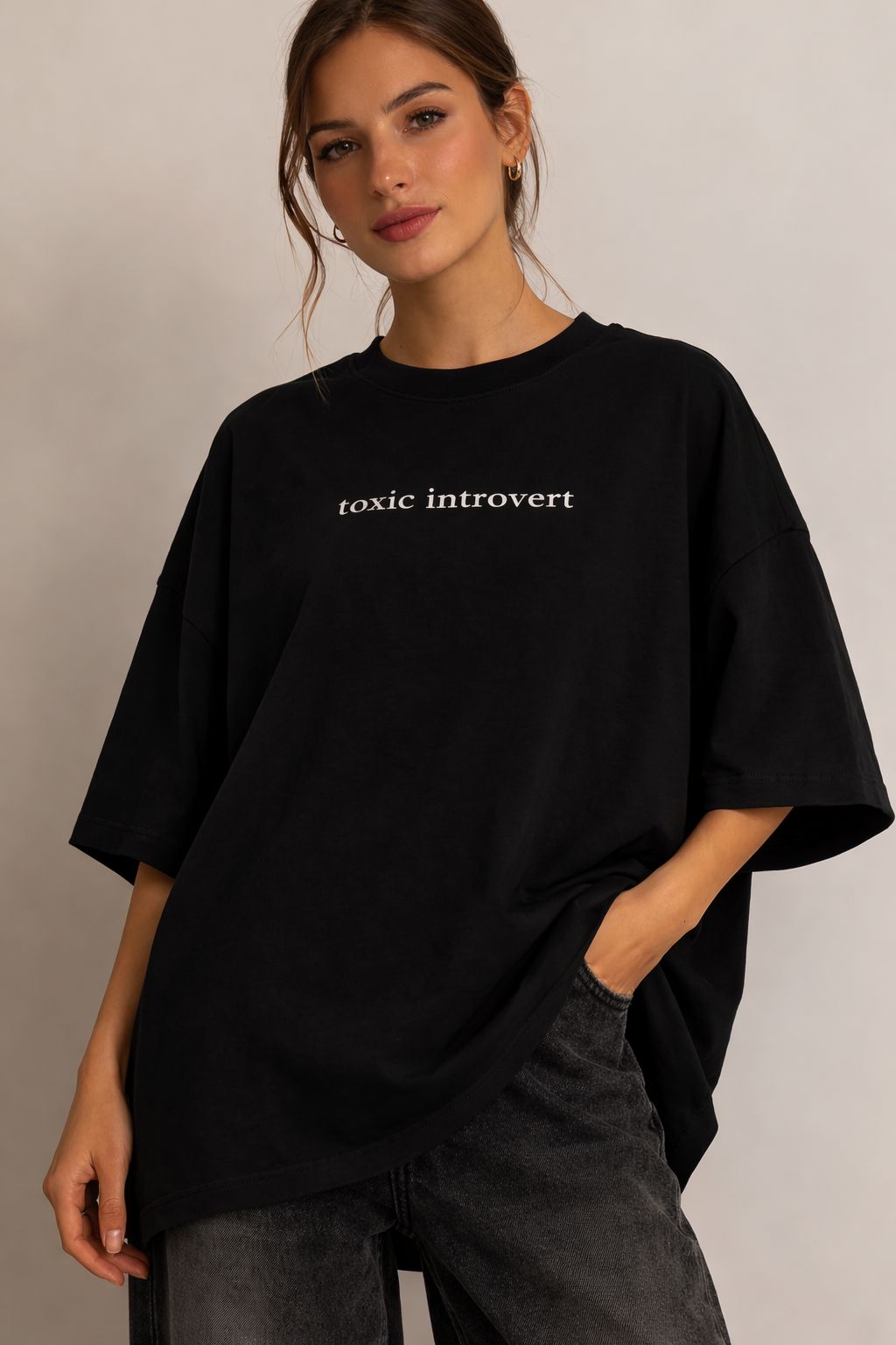 Toxic Introvert Oversized Women’s T-Shirt by Vasthr