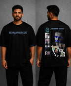 “REHMAN DAKOIT” Oversized Graphic T-Shirt – Black by Vasthr