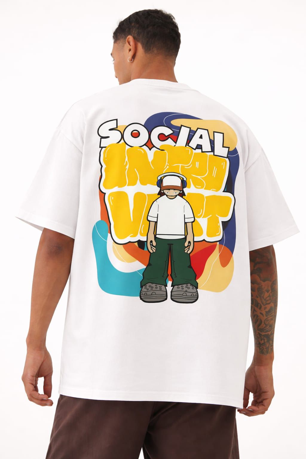 Social Introvert Oversized T-Shirt by Vasthr