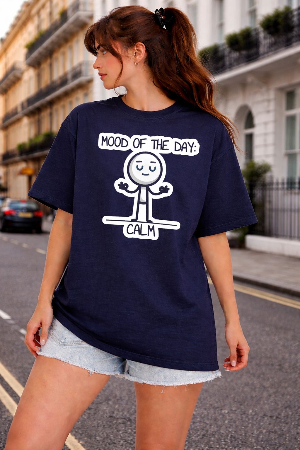 Mood of the Day: Calm Oversized T-Shirt by Vasthr
