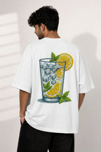 Lemonade Breeze Oversized White T-Shirt by Vasthr