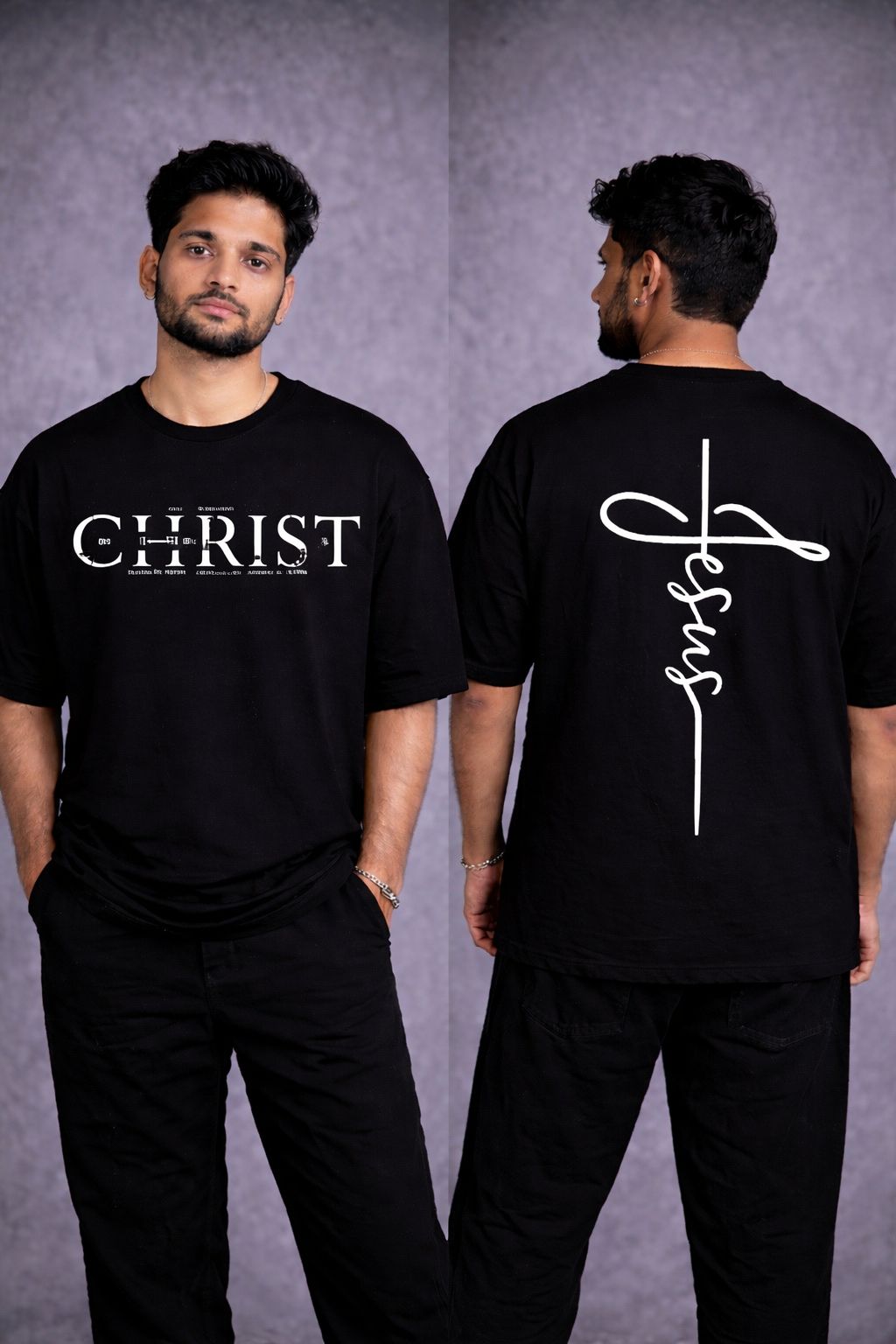Faith Cross Oversized T-Shirt - Streetwear Tee – Vasthr