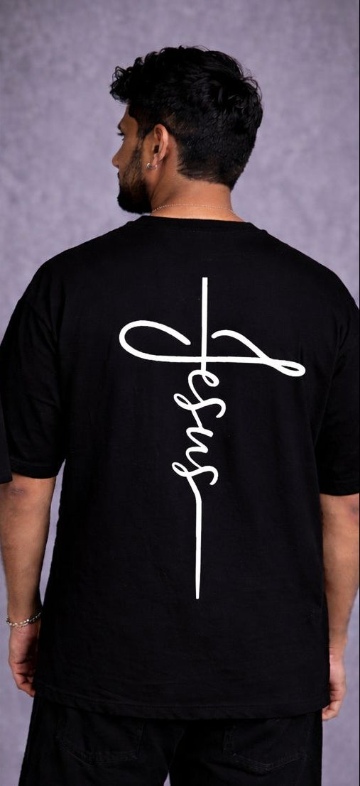 Faith Cross Oversized T-Shirt - Streetwear Tee – Vasthr