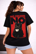 Vasthr “NO Means NO” Oversized T-Shirt – Black Edition