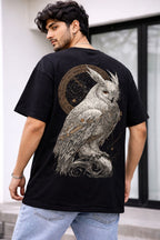 Vasthr “Nocturnal Guardian” Oversized T-Shirt – Black Edition