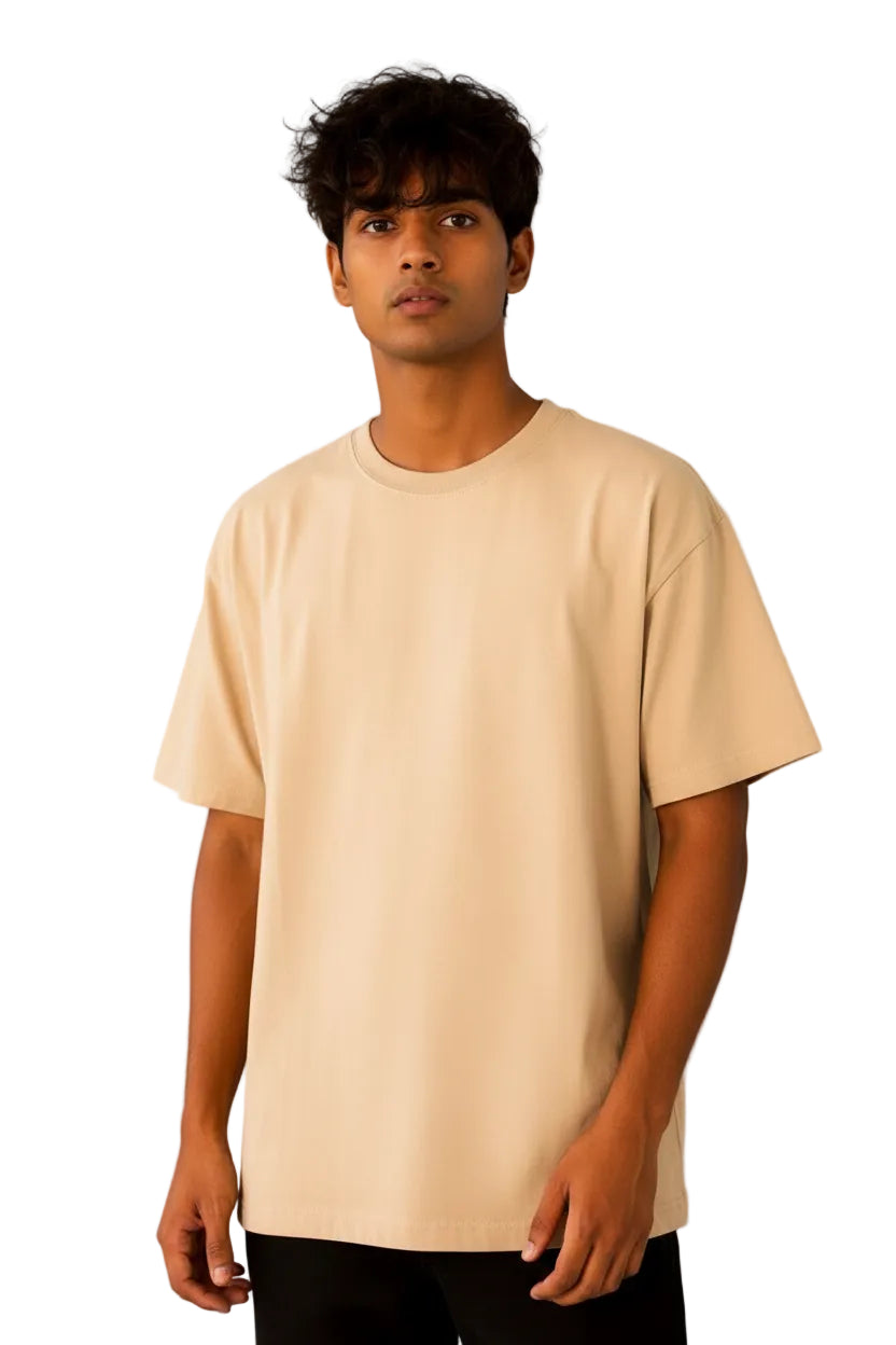 Vasthr “HOPE” Oversized T-Shirt – Desert Beige
