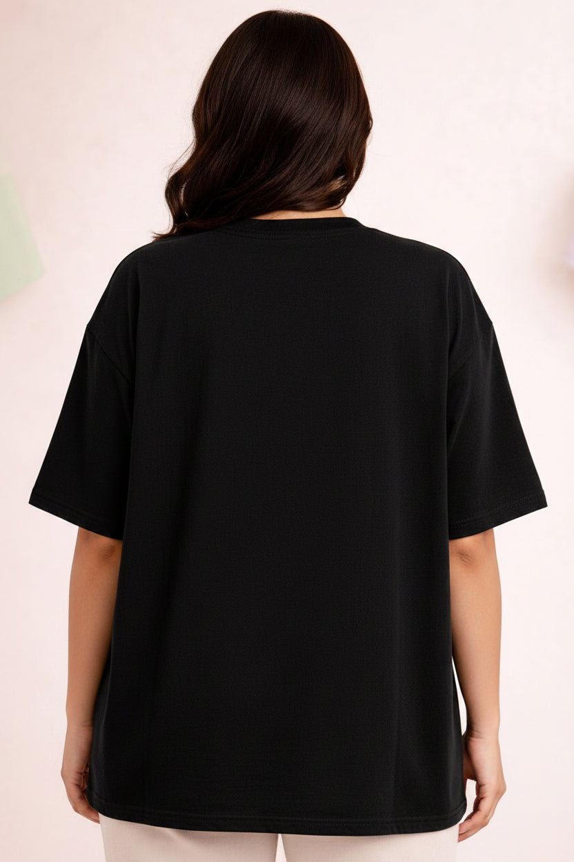 Vasthr “Nope. Not Today. Humans.” Oversized T-Shirt – Black Edition