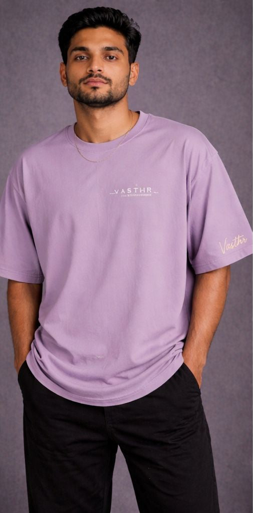 Vasthr “California” Oversized T-Shirt – Lavender/Lilac