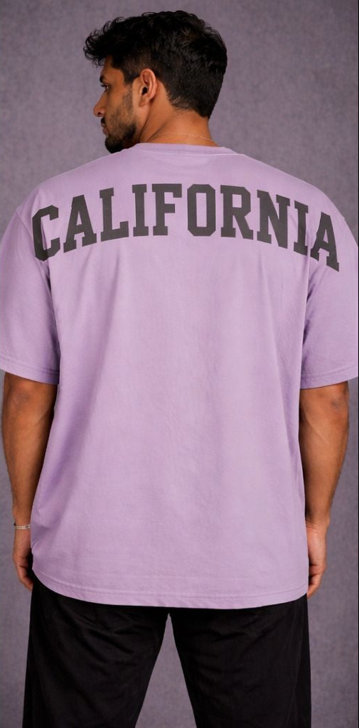 Vasthr “California” Oversized T-Shirt – Lavender/Lilac