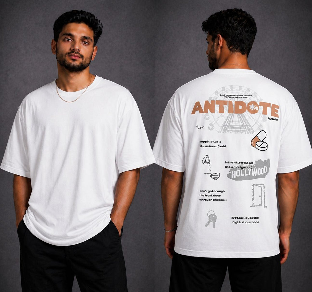 Vasthr “ANTIDOTE” Oversized T-Shirt (White)