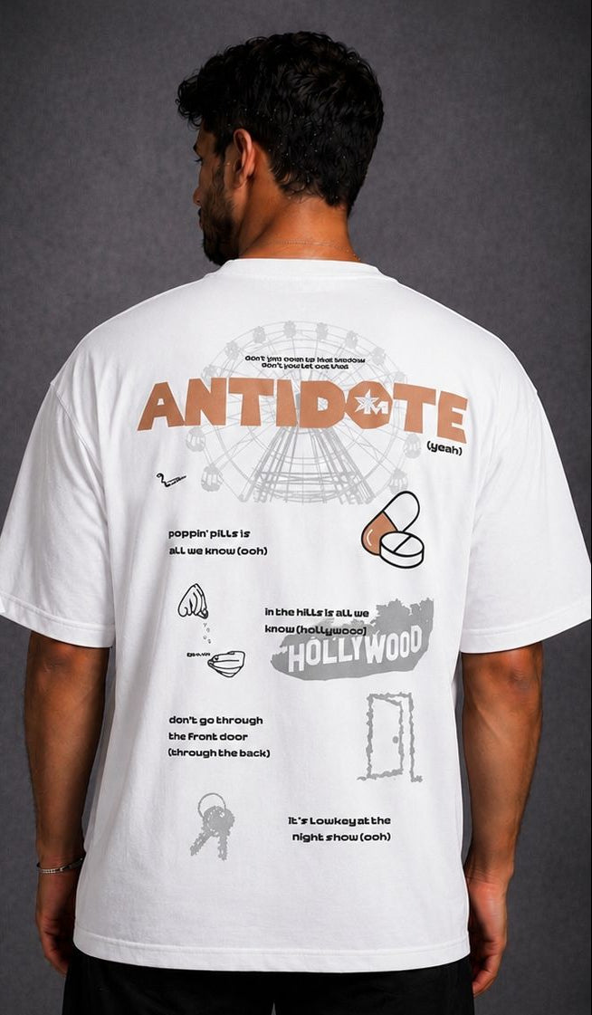 Vasthr “ANTIDOTE” Oversized T-Shirt (White)