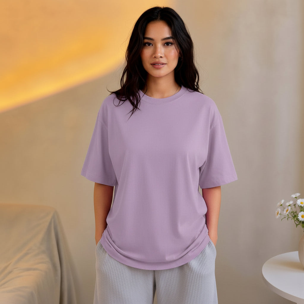 Vasthr “HUSTLER” Oversized T-Shirt (Lilac)