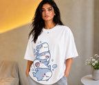 Vasthr “SHARK STACK” Oversized T-Shirt (White)