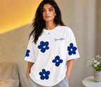 Vasthr “BEAUTIFUL BLOOM” Oversized T-Shirt (White)