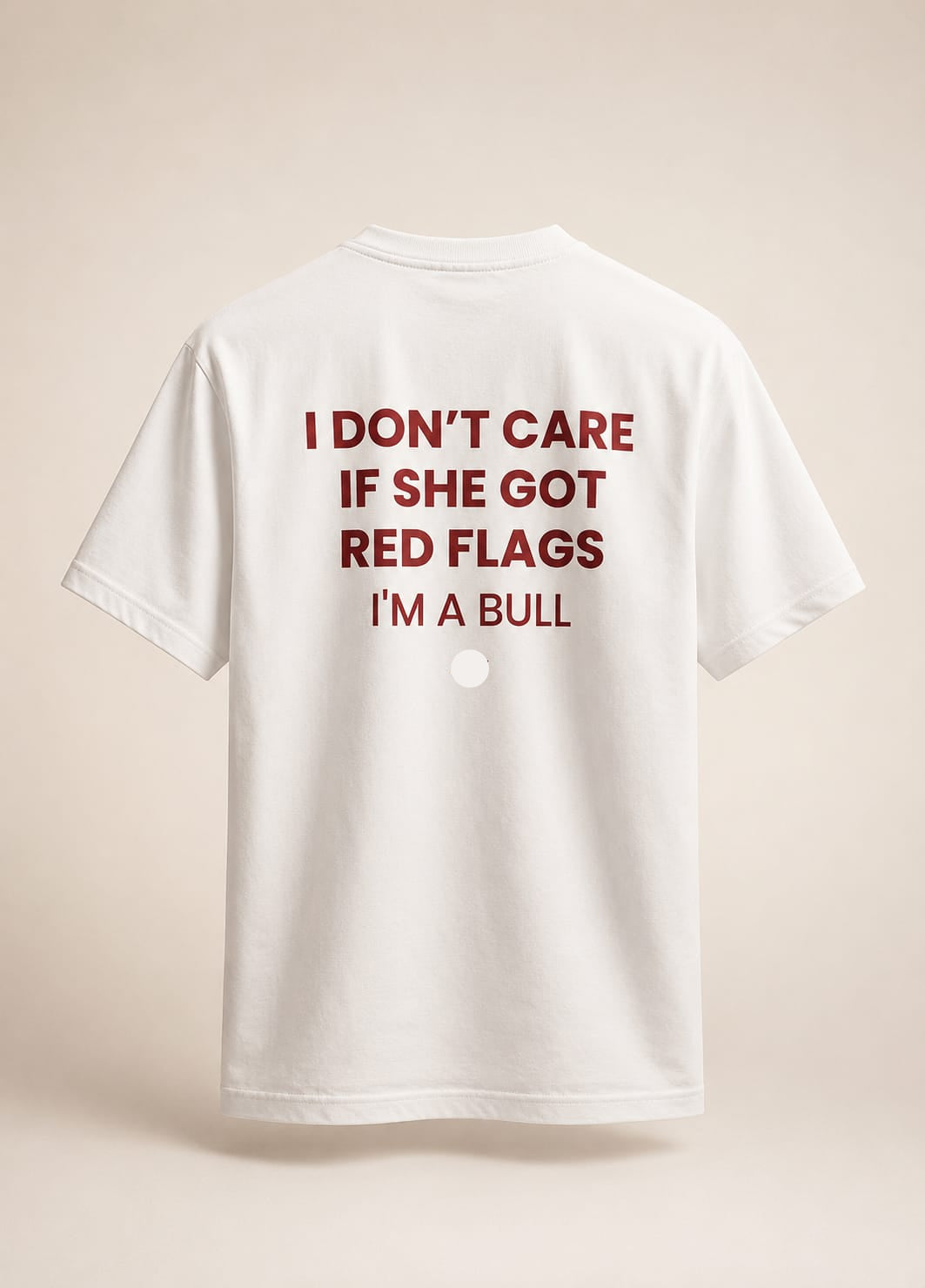 Vasthr “RED FLAGS” Oversized T-Shirt (Classic White)