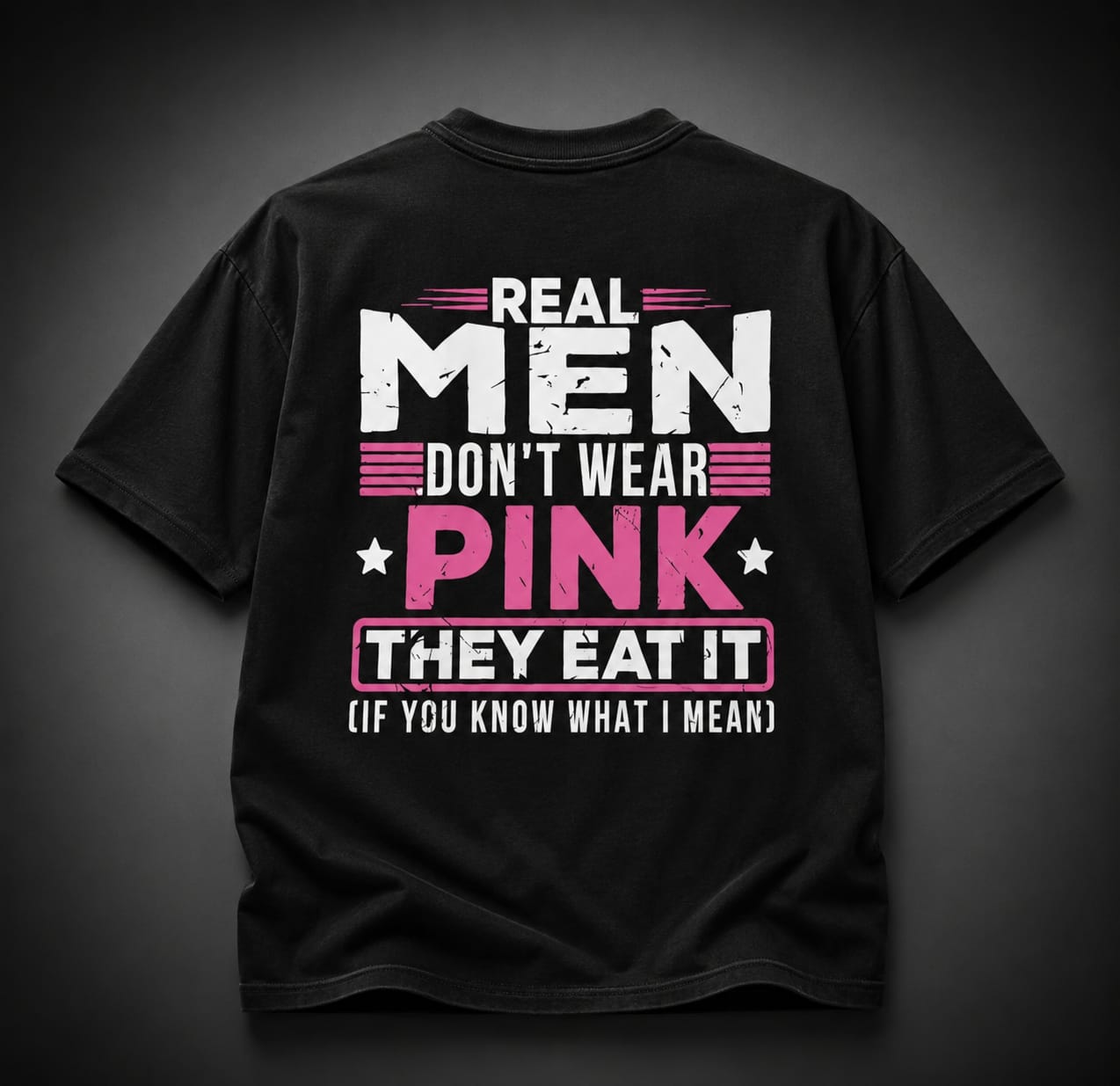 Vasthr “REAL MEN” Oversized T-Shirt (Black)