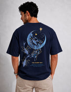 Vasthr Starry Sky Oversized T-Shirt (Midnight Navy)