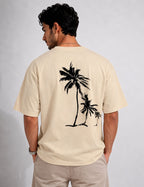 Vasthr “TROPICAL ESCAPE” Oversized T-Shirt (Off White)