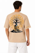 Vasthr “Find Your Peace” Buddha Oversized T-Shirt (Beige)
