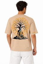 Vasthr “Find Your Peace” Buddha Oversized T-Shirt (Beige)