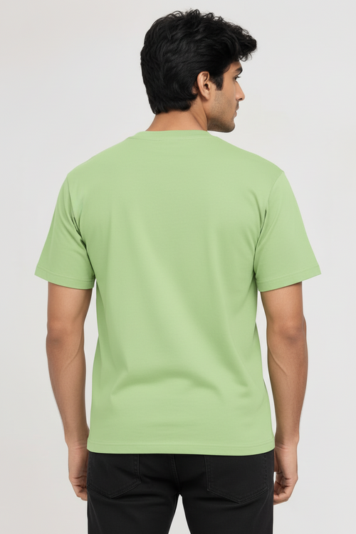 Alien Graphic T-Shirt for Men – Green Cute Alien Print Casual Cotton Tee - Vasthr