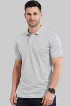 Premium Essential Light Grey Polo T-Shirt - Vasthr