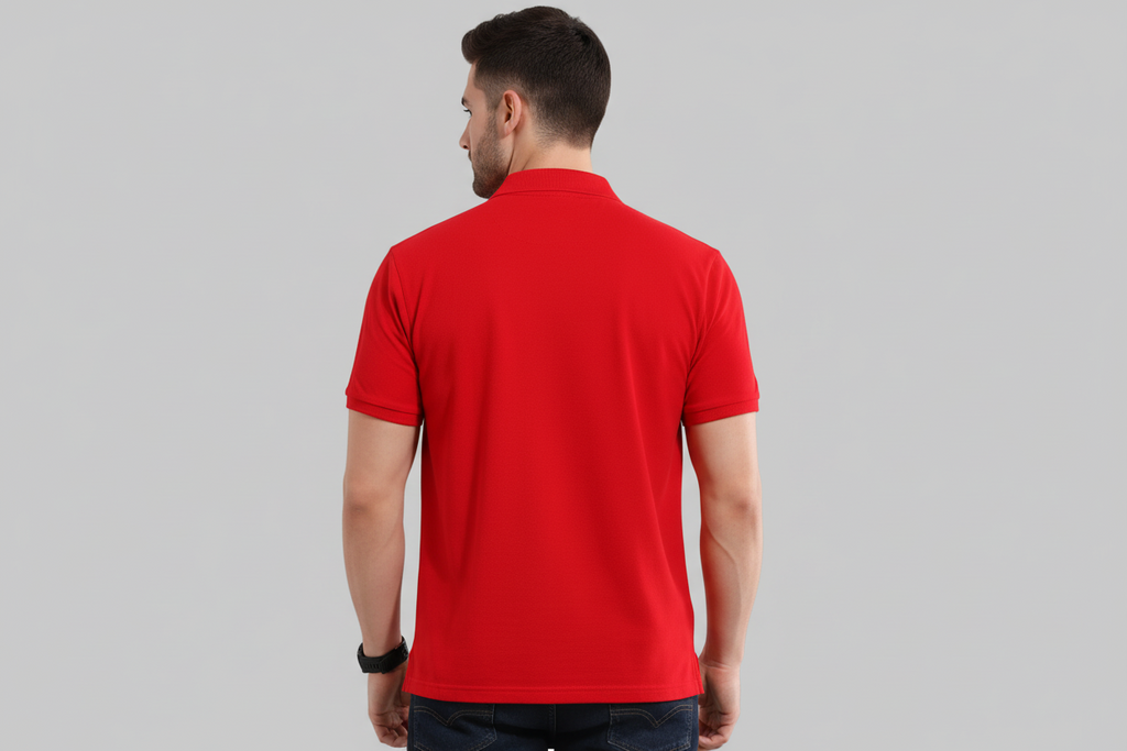 Premium Essential Red Polo T-Shirt - Vasthr