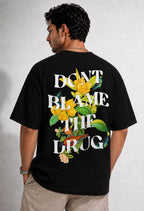 Vasthr “DON’T BLAME THE DRUG” Oversized T-Shirt (Black)