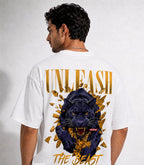 Vasthr “UNLEASH THE BEAST” Oversized T-Shirt (White)