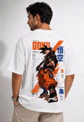 Vasthr “GOKU – SAIYAN AWAKENING” Oversized T-Shirt (White)