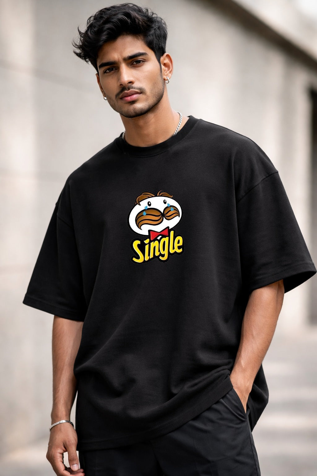 Vasthr “SINGLE” Oversized T-Shirt (Black)