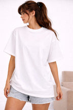 “Red Spider Lily” Oversized Graphic T-Shirt – White by Vasthr