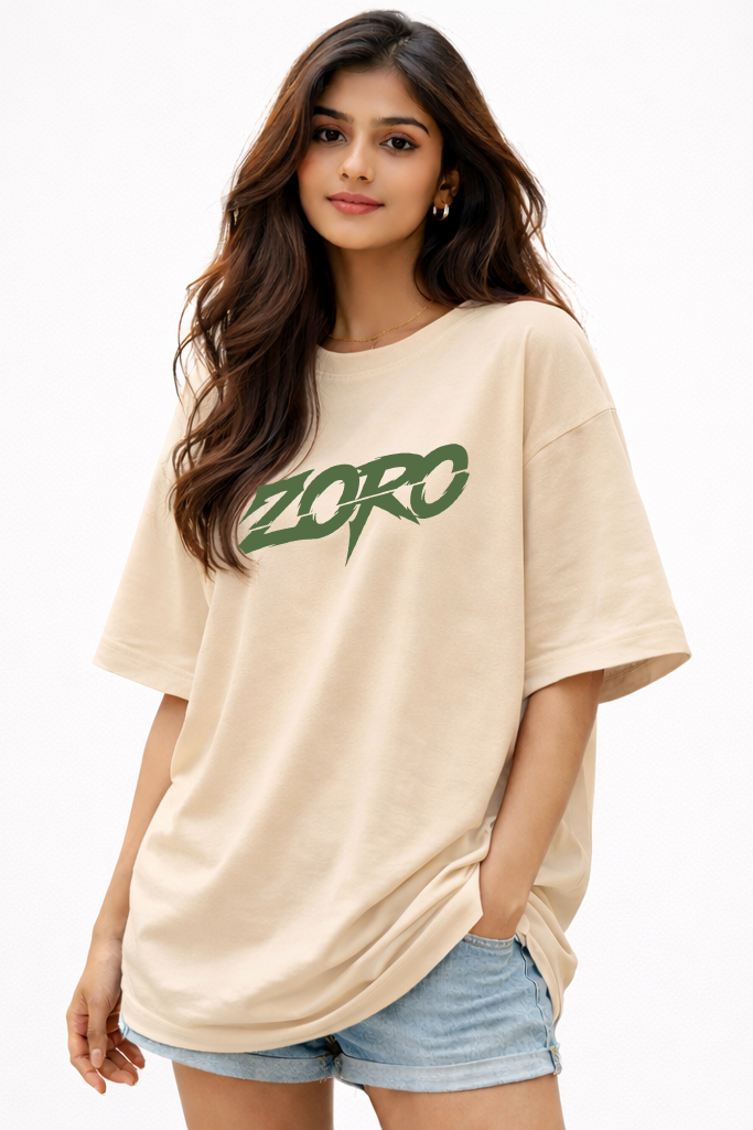 Zoro Anime Oversized T-Shirt – Warrior Edition by Vasthr