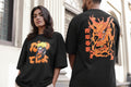 Vasthr x  Anime Kurama Black Oversized T-Shirt
