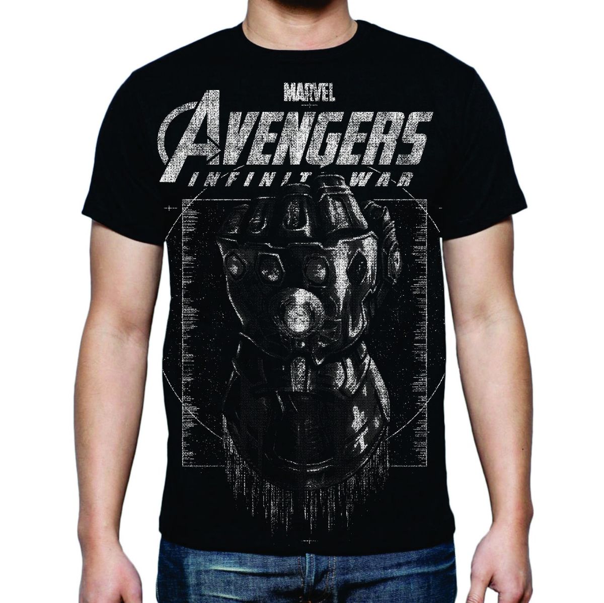 Vasthr x Marvel Infinity Gauntlet Blackout Edition Platinum T-shirt
