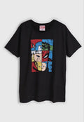 Vasthr x Marvel  Marvel Split-Face Comic platinum T-shirt