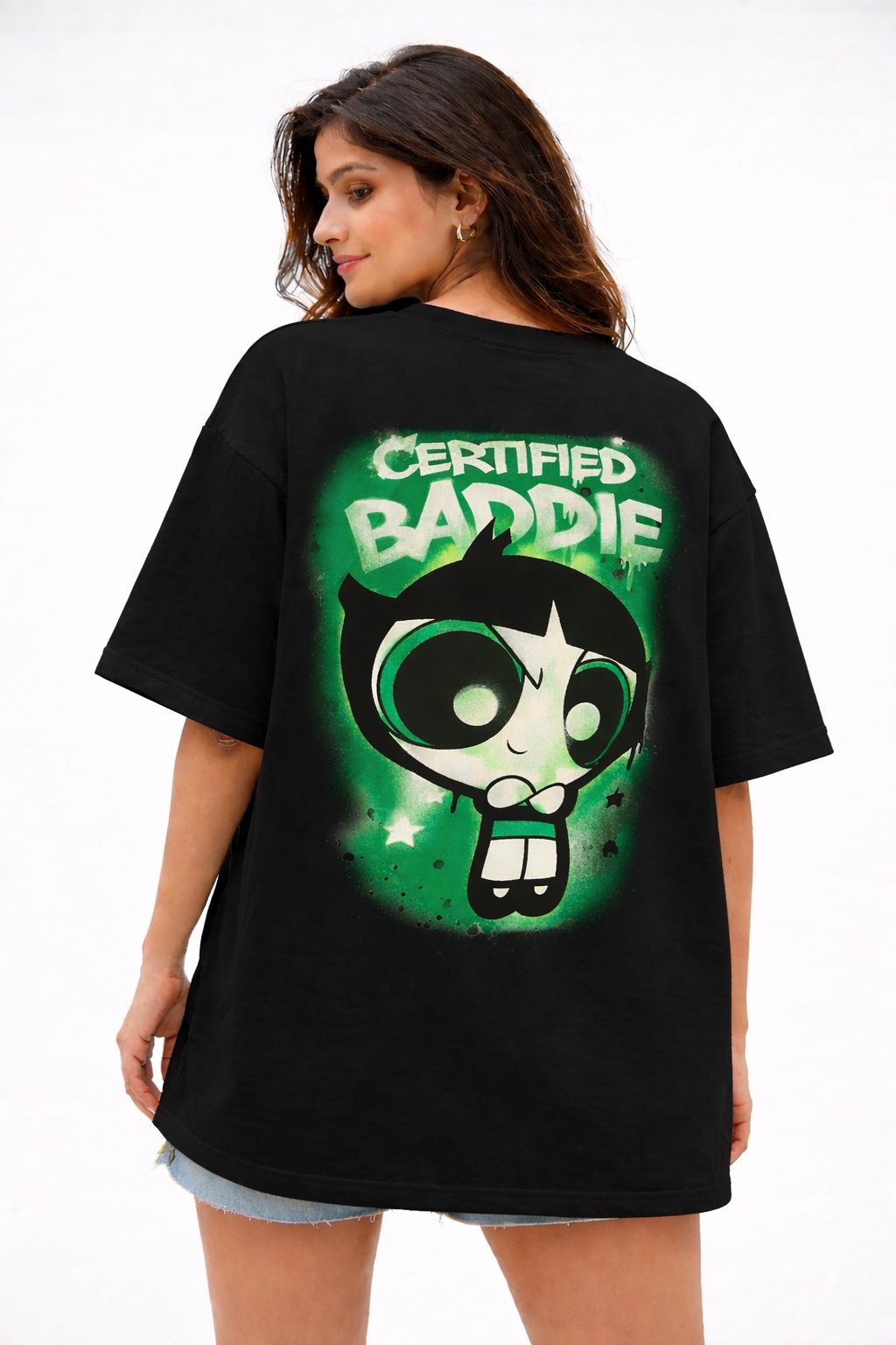 “Certified” Oversized T-Shirt – Digital Chaos Street Edition – Black by Vasthr