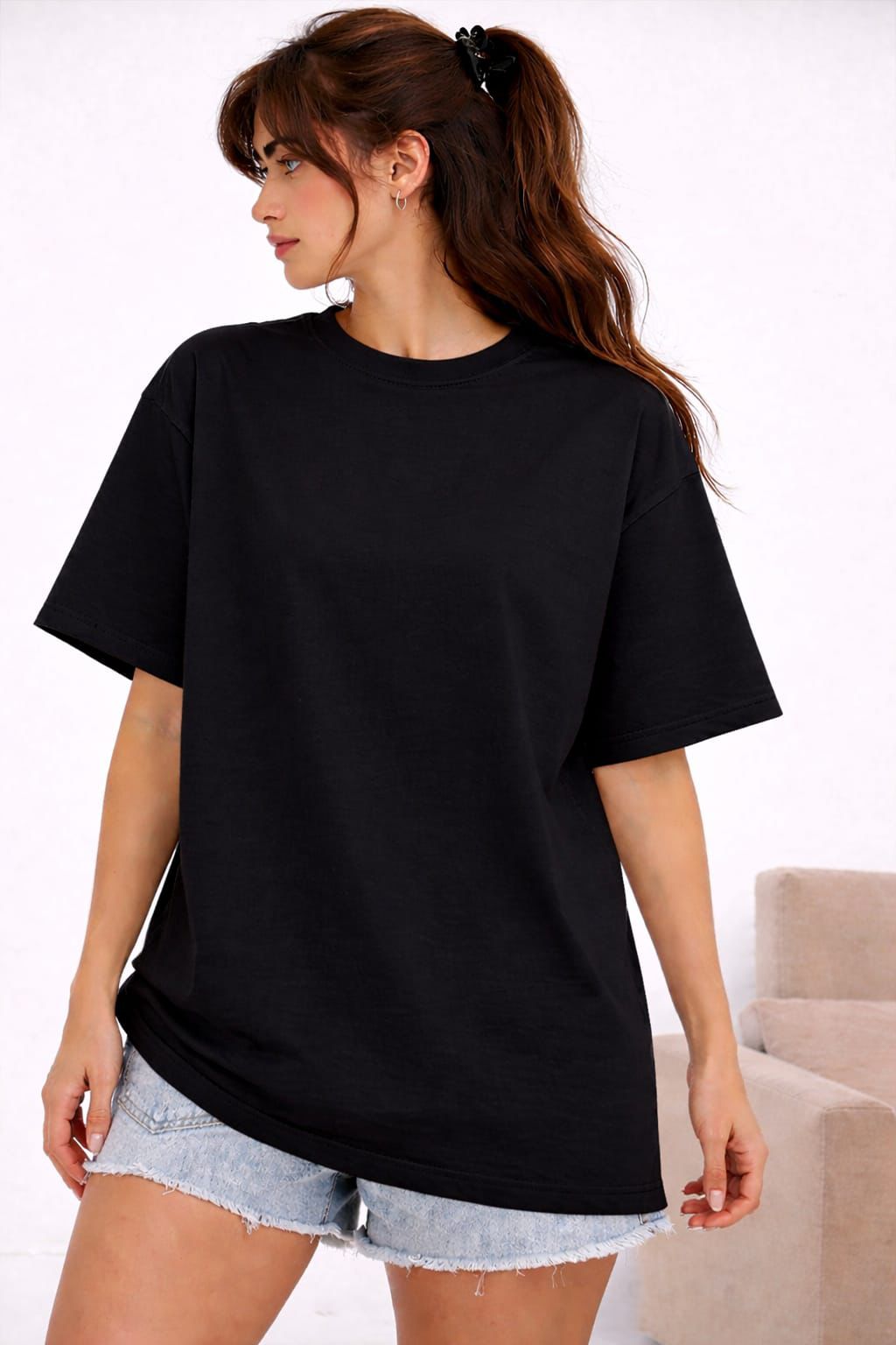 Like Jennie” Oversized Graphic T-Shirt – Black by Vasthr
